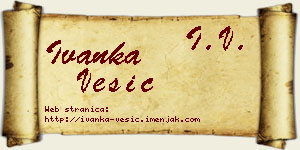 Ivanka Vesić vizit kartica